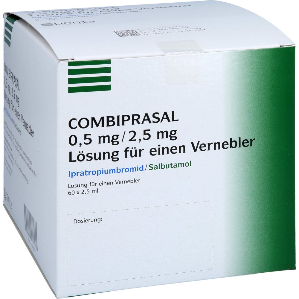 Combiprasal 0,5 Mg/2,5 Mg Lösung F.E.Vernebler (60X2.5 ml)