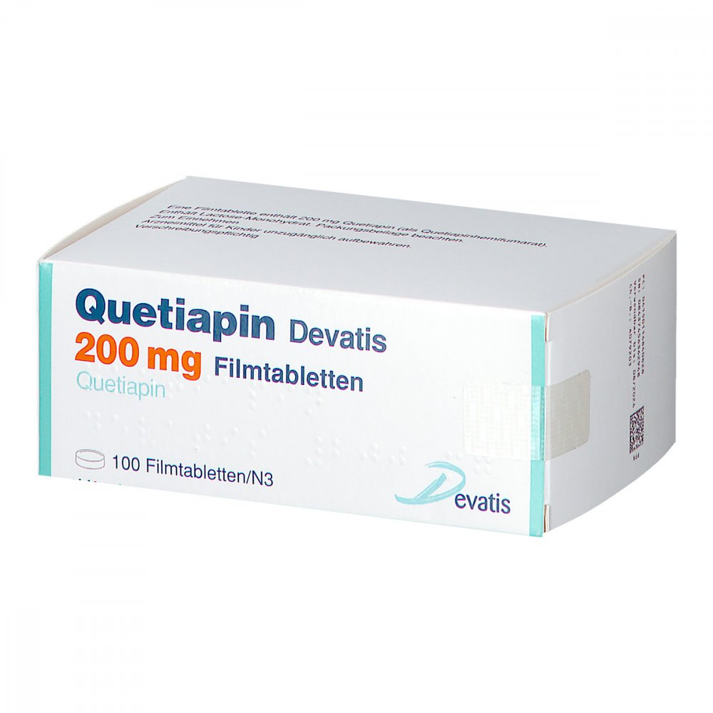 Quetiapin Devatis 200 Mg Filmtabletten (100 stk)