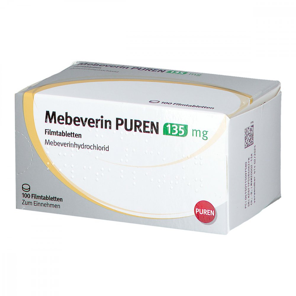 Mebeverin Puren 135 Mg Filmtabletten (100 stk)