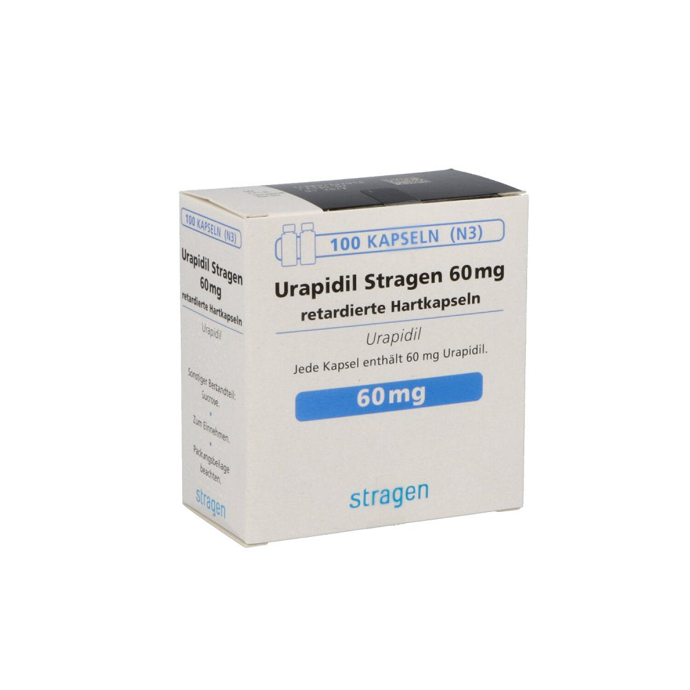 Das Produktfoto zeigt Urapidil Stragen 60 Mg Retardierte Hartkapseln (100 stk) PZN 11511011