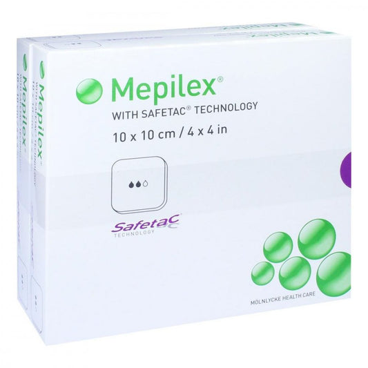 Das Produktfoto zeigt Mepilex 10x10 Cm Schaumverband (10 stk) PZN 11511672