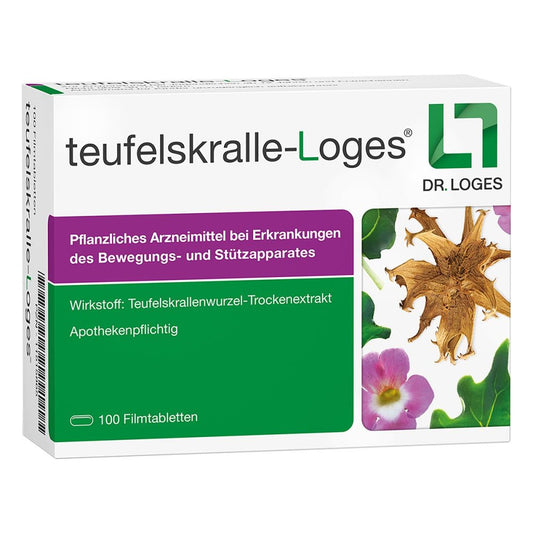 Das Produktfoto zeigt Teufelskralle-Loges Filmtabletten (100 stk) PZN 11515865