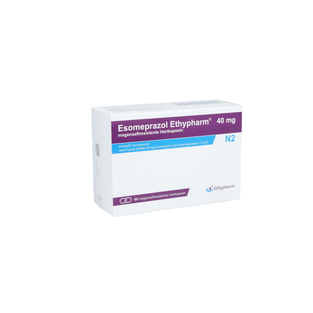 Esomeprazol Ethypharm 40 Mg Magensaftres.Hartkaps. (60 stk)