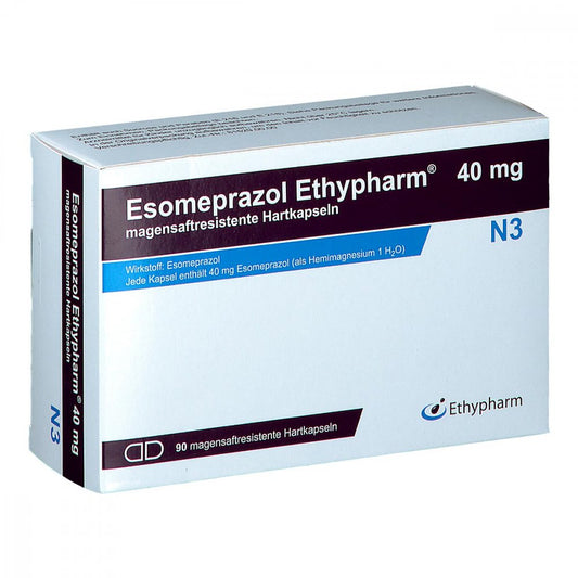 Esomeprazol Ethypharm 40 Mg Magensaftres.Hartkaps. (90 stk)