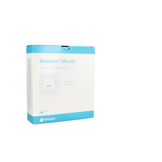 Das Produktfoto zeigt Biatain Silicone Schaumverband 12,5x12,5 Cm (10 stk) PZN 11530652