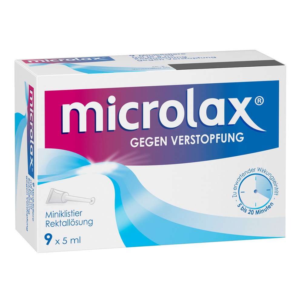 Das Produktfoto zeigt Microlax Rektallösung Klistiere (9X5 ml) PZN 11542000