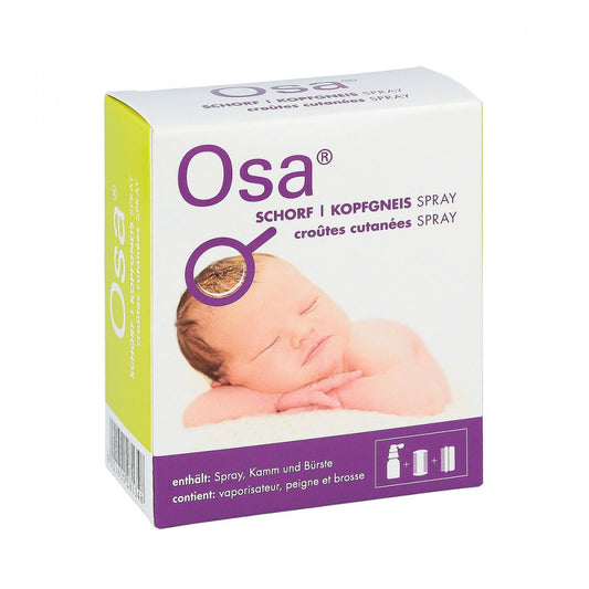 Das Produktfoto zeigt Osa Schorf Kopfgneis Spray (30 ml) PZN 11553558