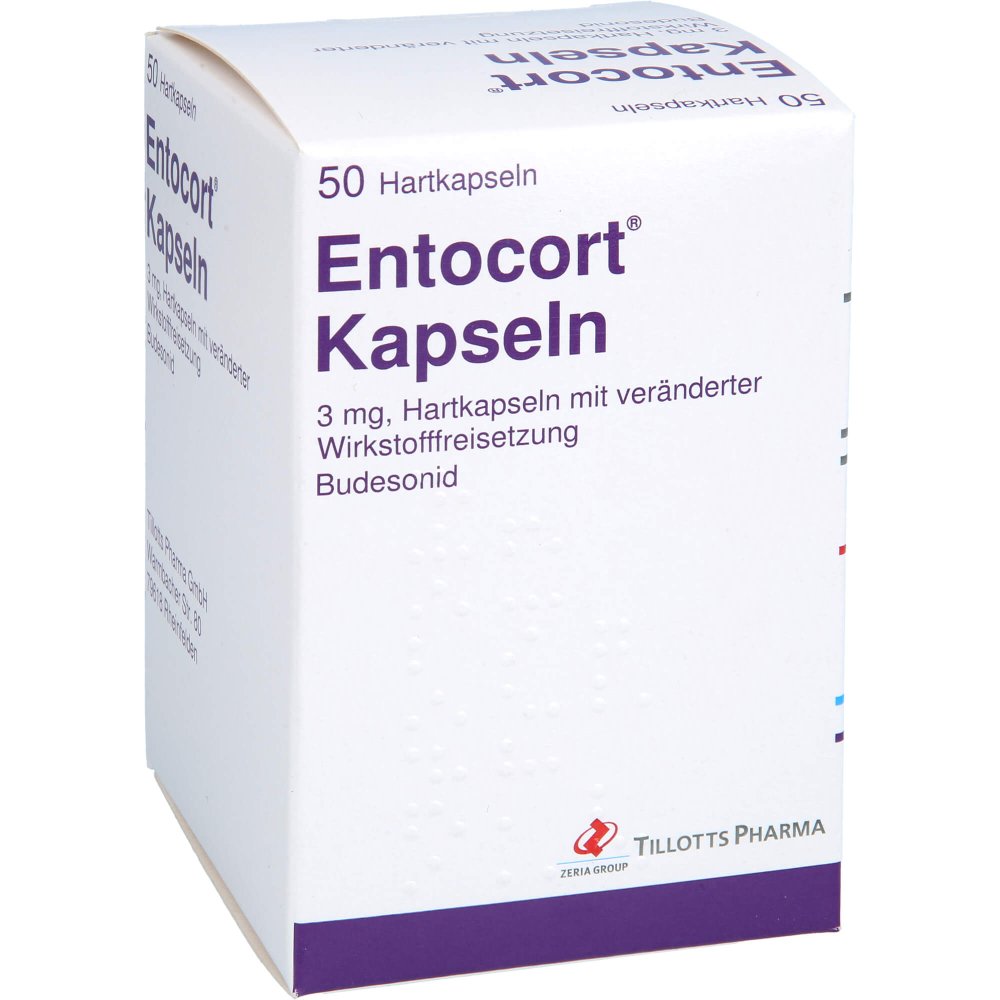 Das Produktfoto zeigt Entocort Kapseln Hartkaps.M.Veränd.Wirkst.-Frs. (50 stk) PZN 11556373