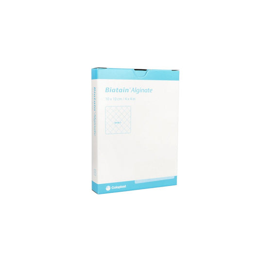Das Produktfoto zeigt Biatain Alginate Kompressen 10x10 Cm (10 stk) PZN 11560334