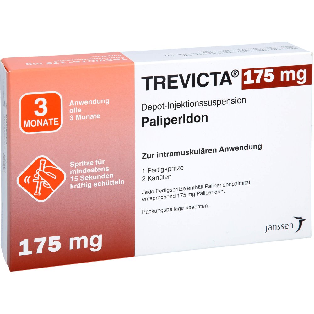 Das Produktfoto zeigt Trevicta 175 Mg Depot-Injektionssusp.I.E.Fertigsp. (1 stk) PZN 11595077