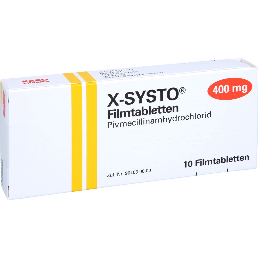 Das Produktfoto zeigt X-Systo 400 Mg Filmtabletten (10 stk) PZN 11601352