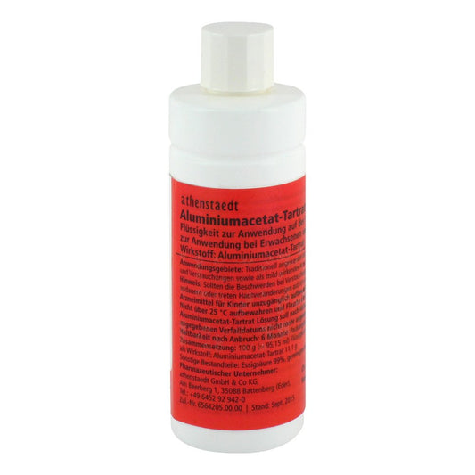 Das Produktfoto zeigt Aluminiumacetat-Tartrat Dab 10 Lösung (100 g) PZN 11646596