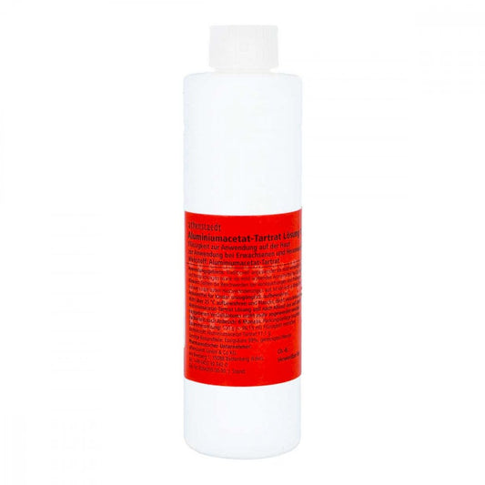 Das Produktfoto zeigt Aluminiumacetat-Tartrat Dab 10 Lösung (250 g) PZN 11646604