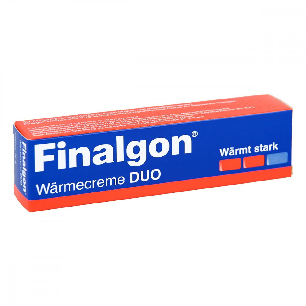 Das Produktfoto zeigt Finalgon Wärmecreme Duo (50 g) PZN 11652303