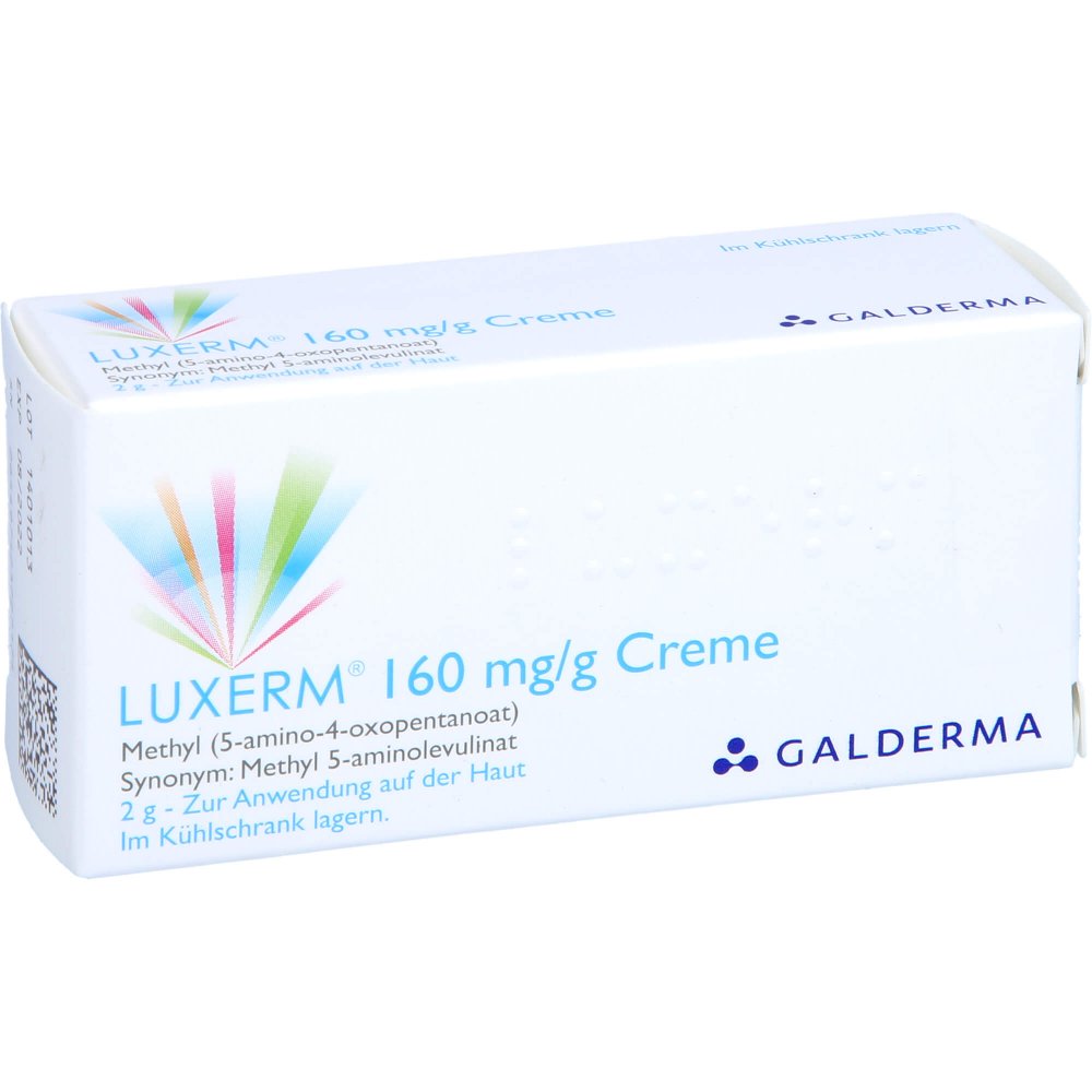 Das Produktfoto zeigt Luxerm 160 Mg/G Creme (2 g) PZN 11653840