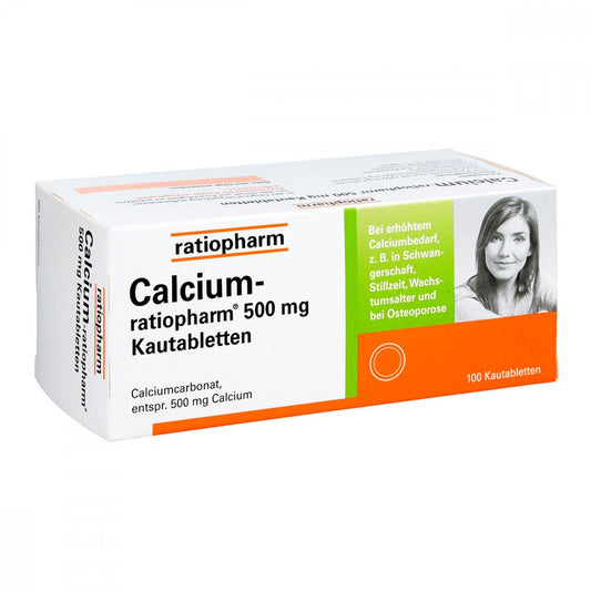 Calcium-Ratiopharm 500 Mg Kautabletten (100 stk)