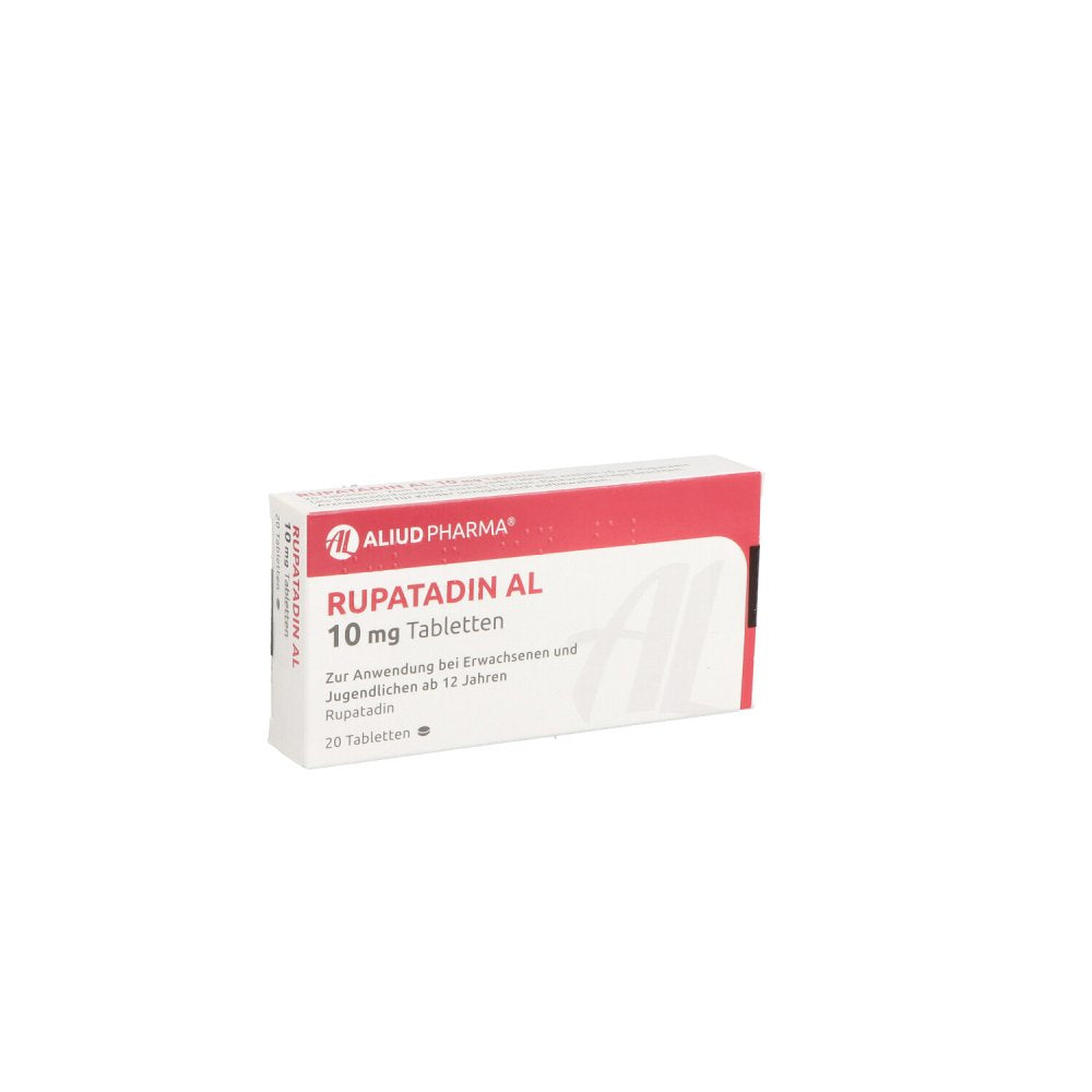Das Produktfoto zeigt Rupatadin Al 10 Mg Tabletten (20 stk) PZN 11674960