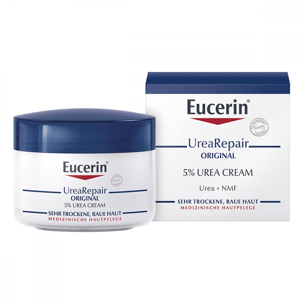 Das Produktfoto zeigt Eucerin Urearepair Original Creme 5% (75 ml) PZN 11678053