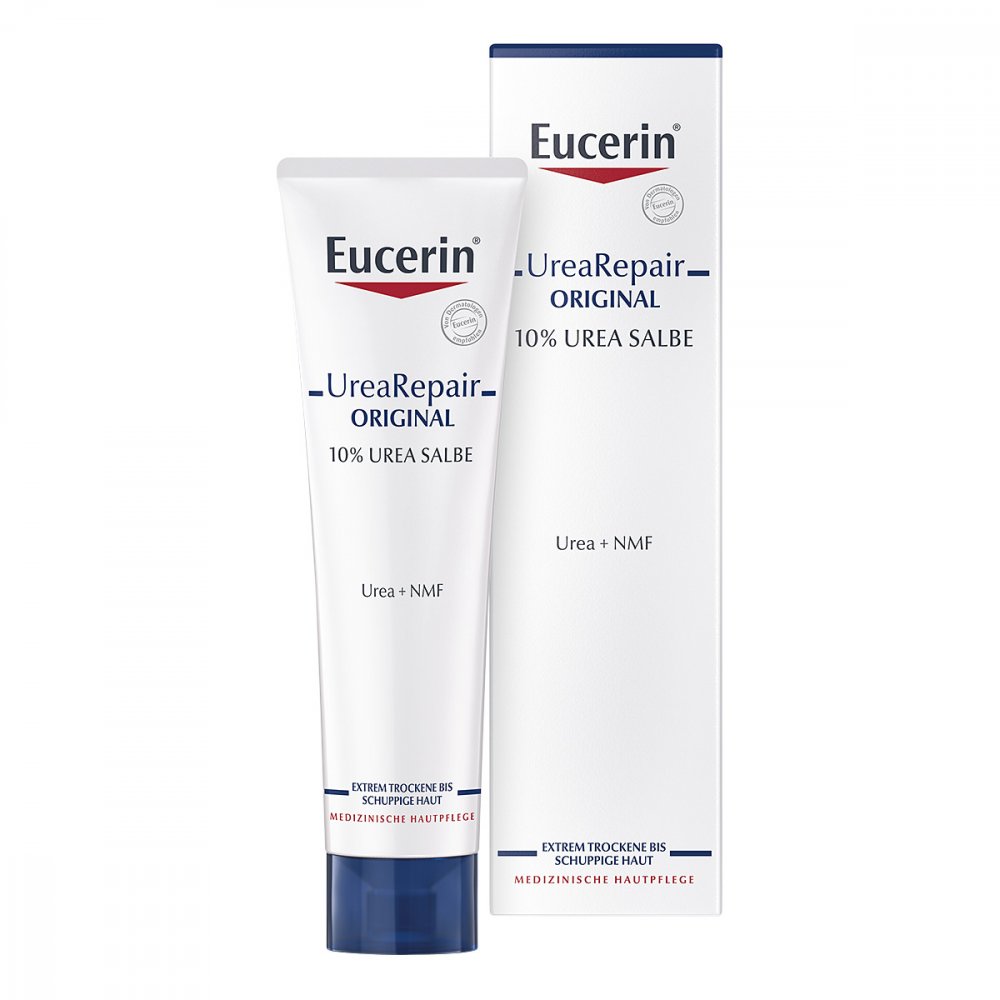 Das Produktfoto zeigt Eucerin Urearepair Original Salbe 10% (100 ml) PZN 11678107