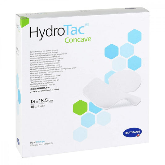 Das Produktfoto zeigt Hydrotac Concave Schaumverband 18x18,5 Cm (10 stk) PZN 11691823
