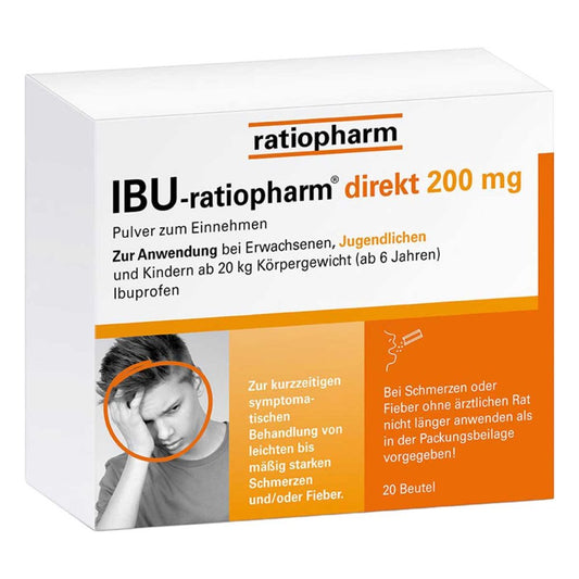 Ibu-Ratiopharm Direkt 200 Mg Pulver Zum Einnehmen (20 stk)