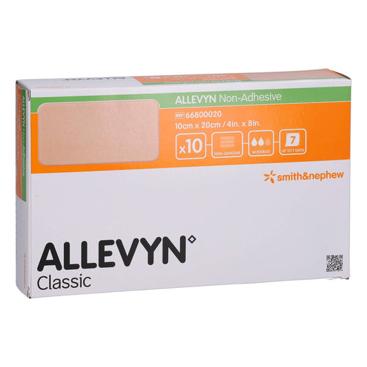 Das Produktfoto zeigt Allevyn Non Adhesive 10x20 Cm Wundverband (10 stk) PZN 11729968