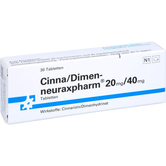 Cinna/Dimen-Neuraxpharm 20 Mg/40 Mg Tabletten (30 stk)