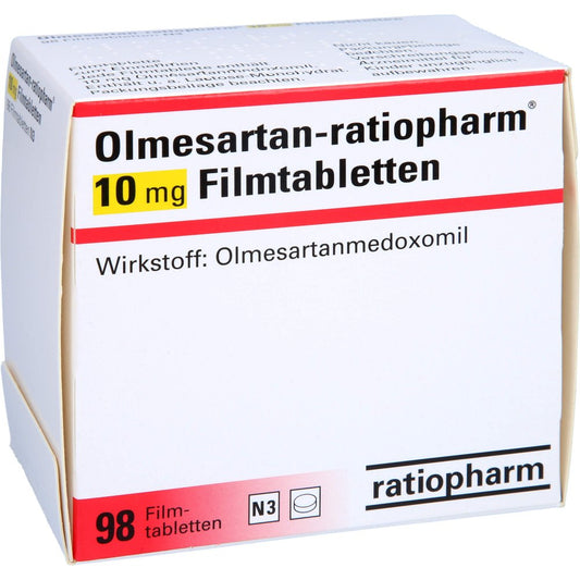 Olmesartan-Ratiopharm 10 Mg Filmtabletten (98 stk)