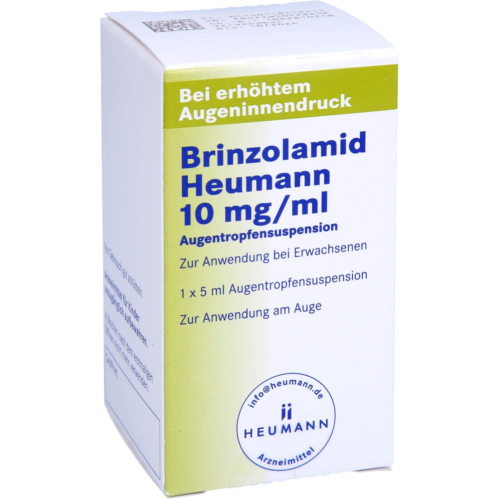 Das Produktfoto zeigt Brinzolamid Heumann 10 Mg/Ml Augentropfensusp. (5 ml) PZN 11871241