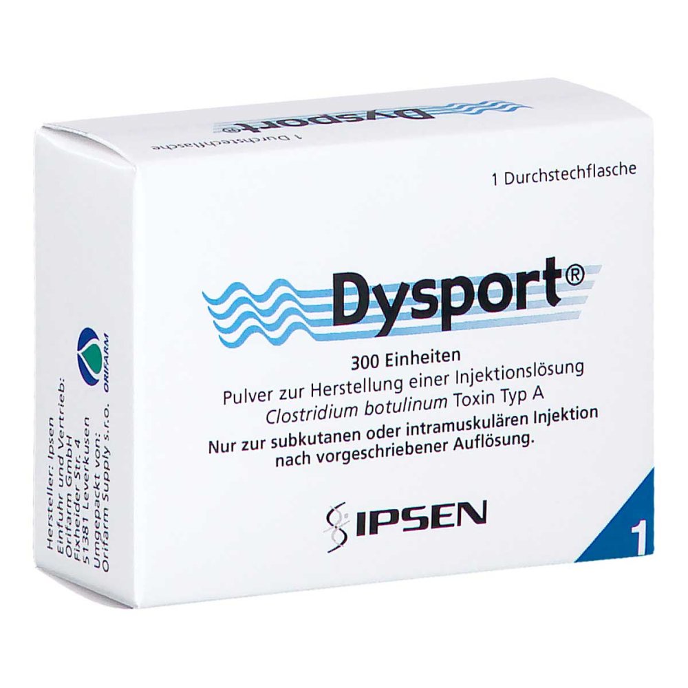Dysport 300 Einheiten Pulver Z.Herst.E.Inj.-Lsg. (1 stk)