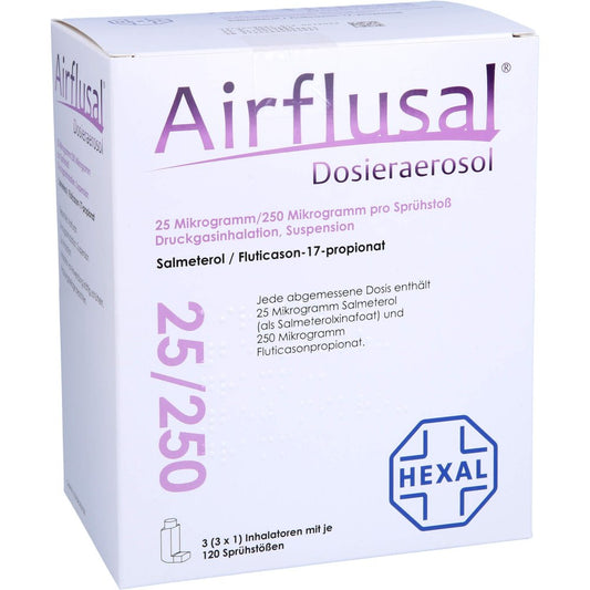 Airflusal Dosieraer.25 Μg/250 Μg/Sprühst.3x120 Hub (3 stk)