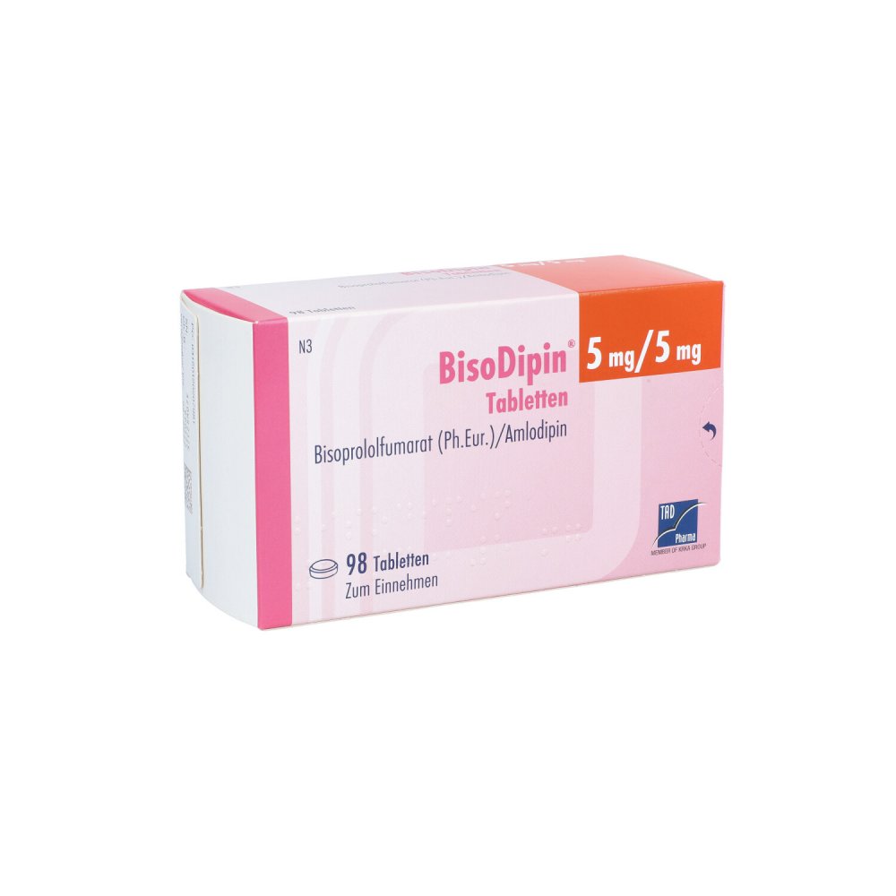 Bisodipin 5 Mg/5 Mg Tabletten (98 stk)