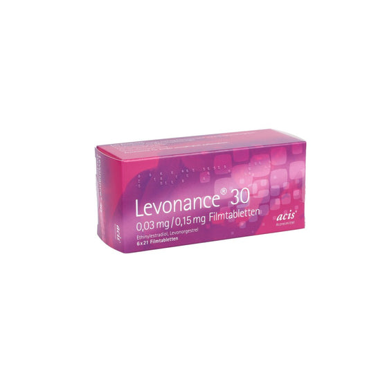 Levonance 30 0,03 Mg/0,15 Mg Filmtabletten (6X21 stk)