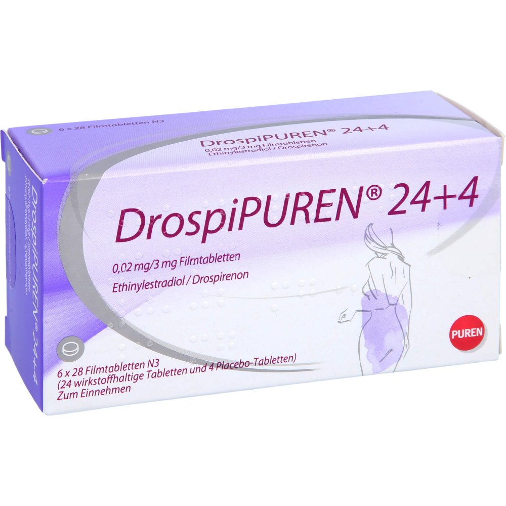 Drospipuren 24+4 0,02 Mg/3 Mg Filmtabletten (6X28 stk)