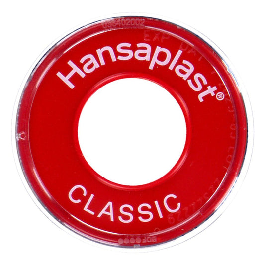 Das Produktfoto zeigt Hansaplast Fixierpfl.Classic 1,25 Cmx5 M Schub (1 stk) PZN 12347401