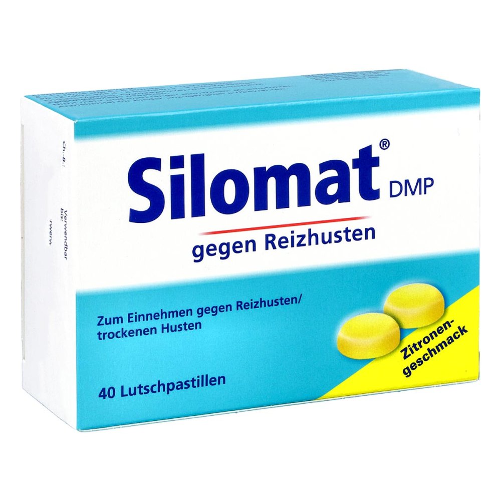 Das Produktfoto zeigt Silomat Dmp Lutschpastillen (40 stk) PZN 12361594