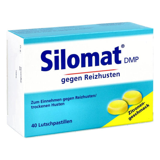 Das Produktfoto zeigt Silomat Dmp Lutschpastillen (40 stk) PZN 12361594