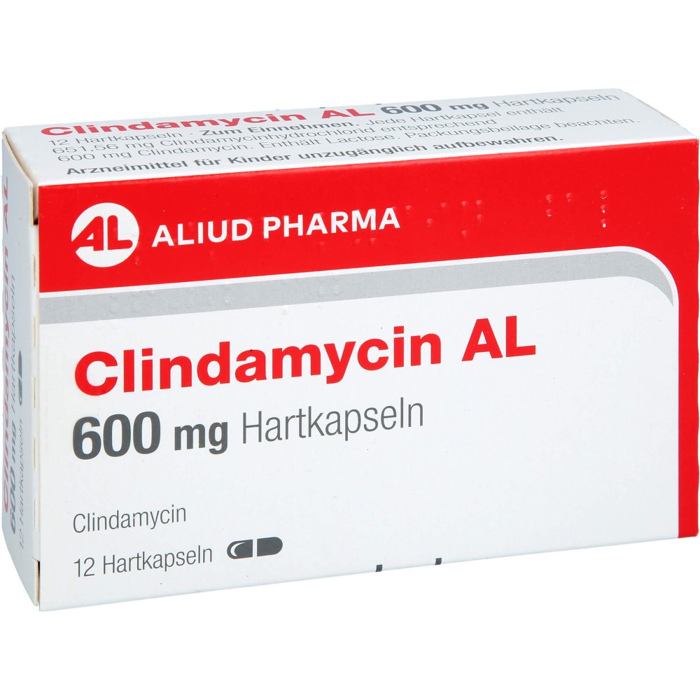 Das Produktfoto zeigt Clindamycin Al 600 Mg Hartkapseln (12 stk) PZN 12364693