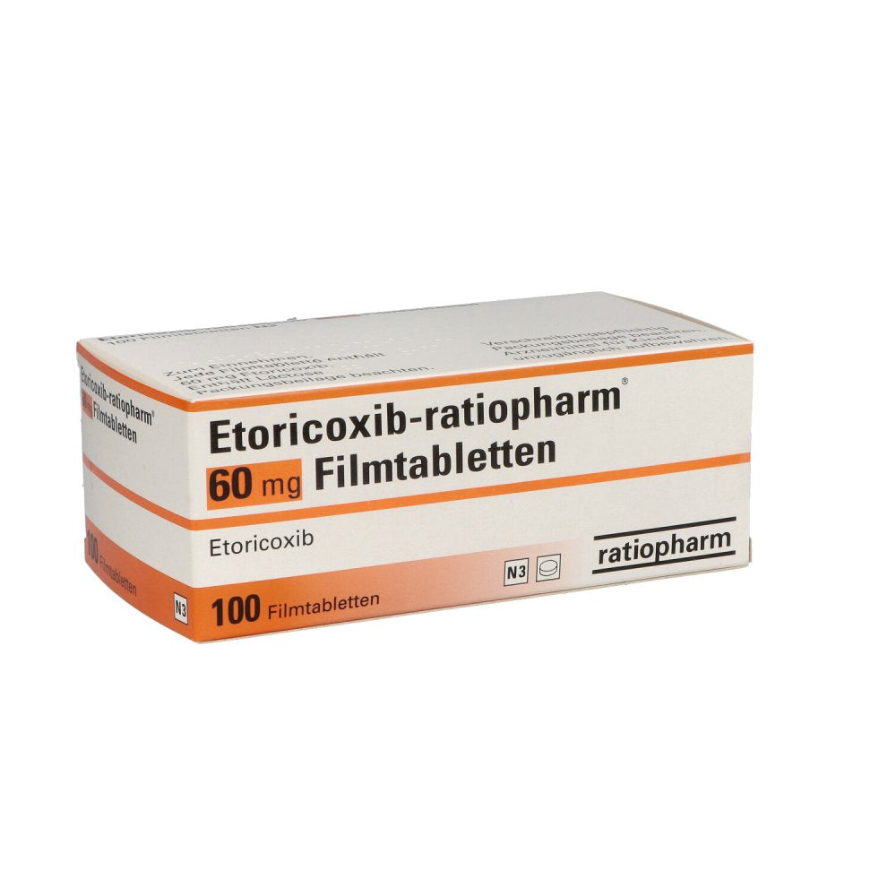 Etoricoxib-Ratiopharm 60 Mg Filmtabletten (100 stk)
