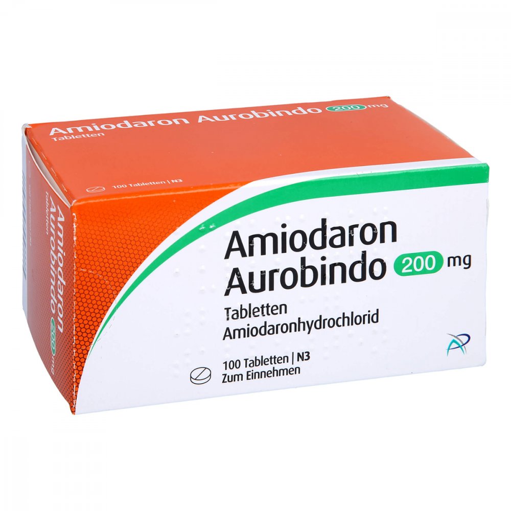 Amiodaron Aurobindo 200 Mg Tabletten (100 stk)