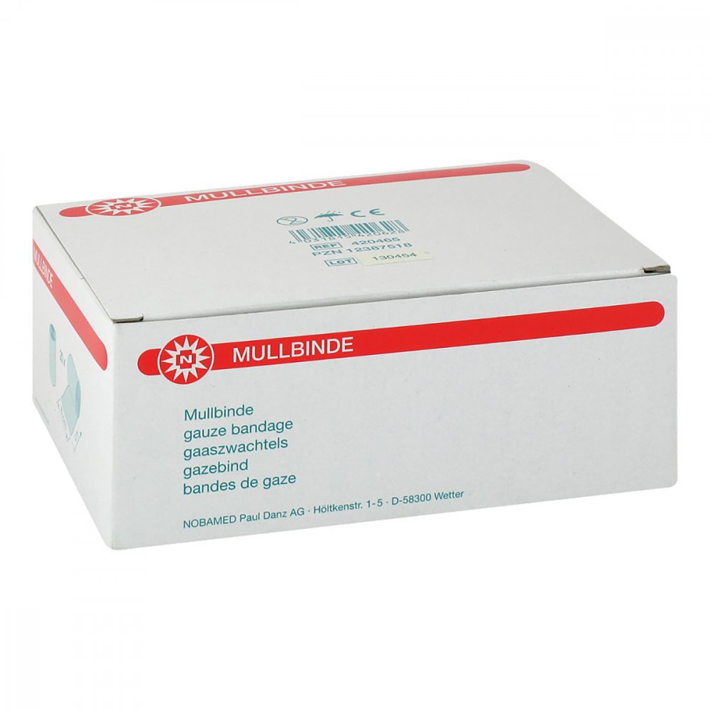 Das Produktfoto zeigt Mullbinden 6 Cmx4 M (20 stk) PZN 12387518