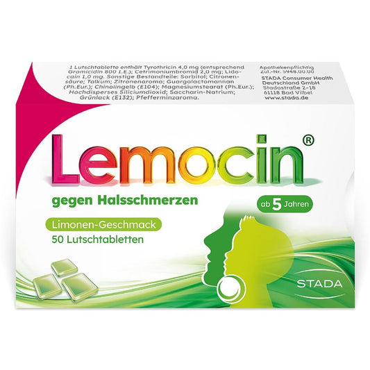 Lemocin Gegen Halsschmerzen Lutschtabletten (50 stk)