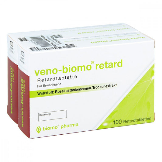 Das Produktfoto zeigt Veno-Biomo Retard Retardtabletten (200 stk) PZN 12399912