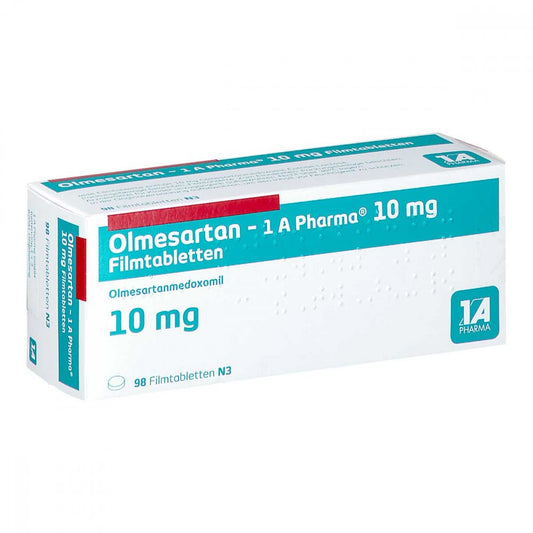 Olmesartan-1a Pharma 10 Mg Filmtabletten (98 stk)