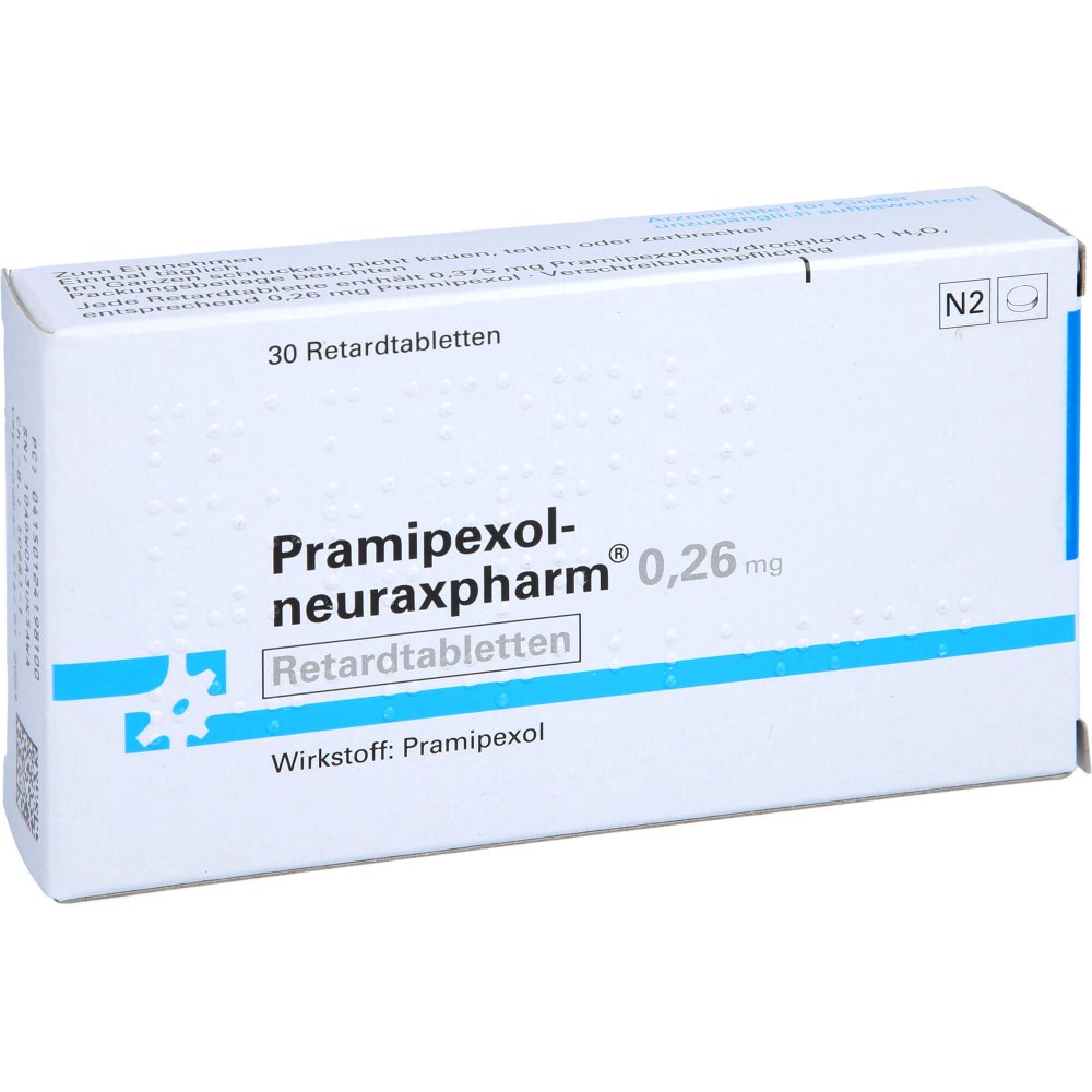 Pramipexol-Neuraxpharm 0,26 Mg Retardtabletten (30 stk)