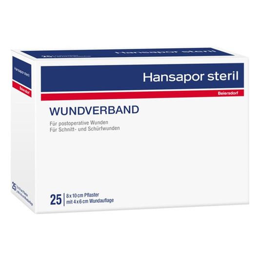 Hansapor Steril Wundverband 8x10 Cm (25 stk)