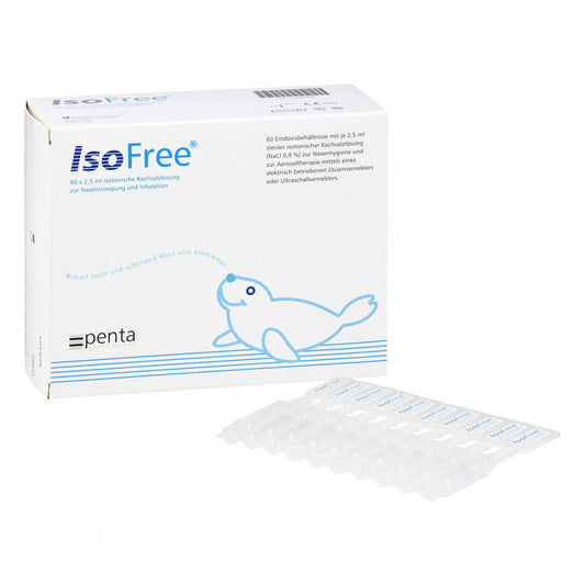Das Produktfoto zeigt Isofree Einzeldosispipetten (60X2.5 ml) PZN 12440098