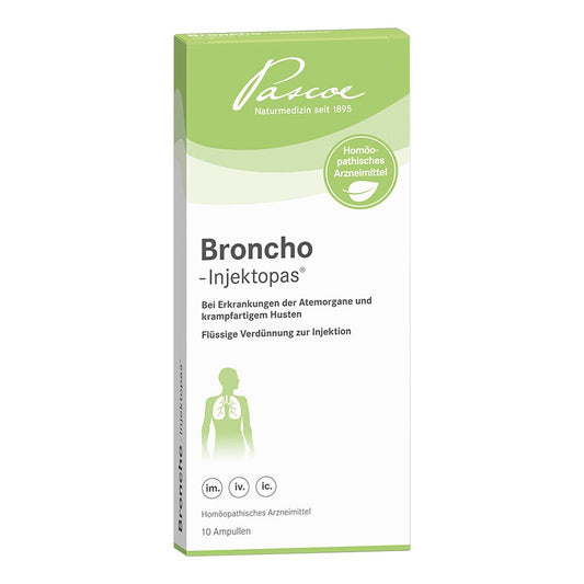 Das Produktfoto zeigt Broncho Injektopas Ampullen (10 stk) PZN 12454261