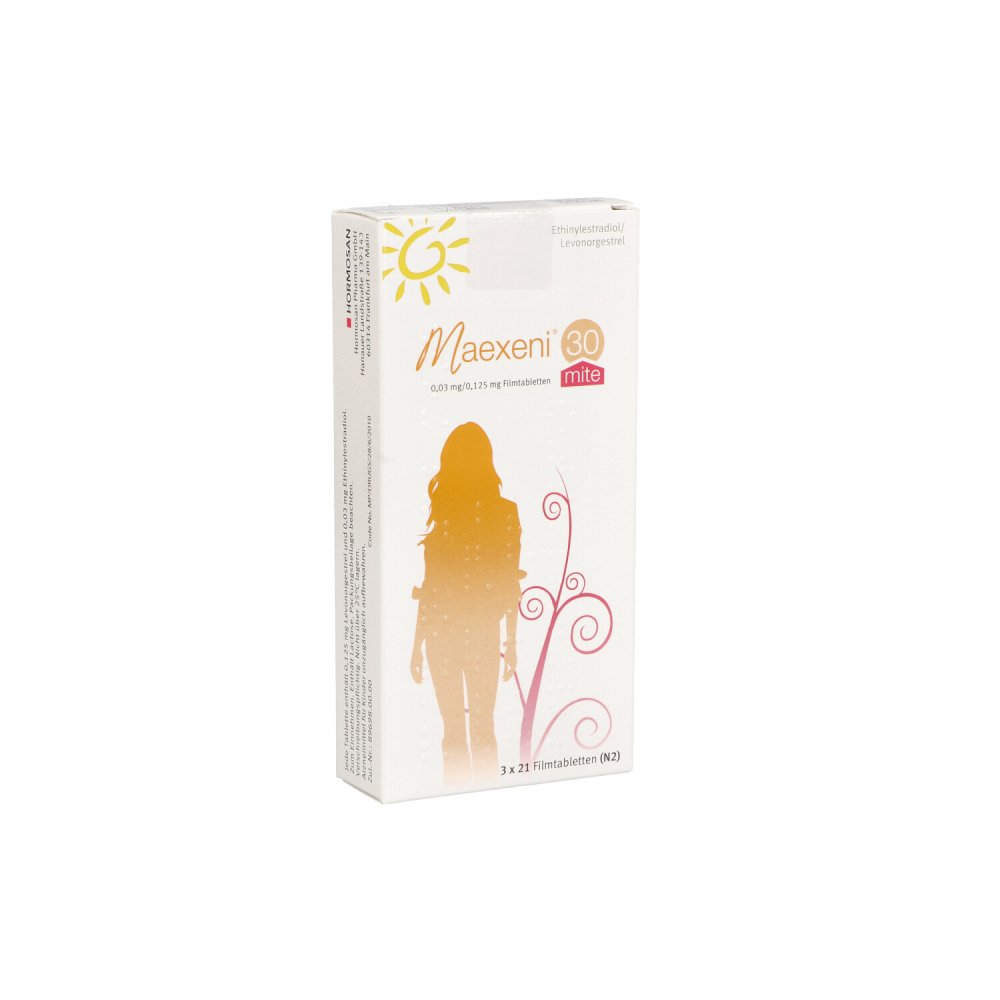 Maexeni 30 Mite 0,03 Mg/0,125 Mg Filmtabletten (3X21 stk)