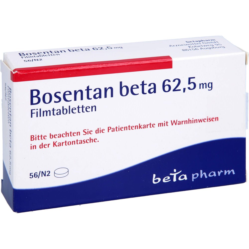 Bosentan Beta 62,5 Mg Filmtabletten (56 stk)